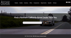 Desktop Screenshot of norcalacuradealers.com